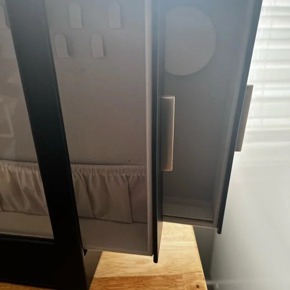 5-Layer Jewelry Box with Large Mirror, Modern Jewelry Organizer with 3 Side Draw - Picture 8 of 9